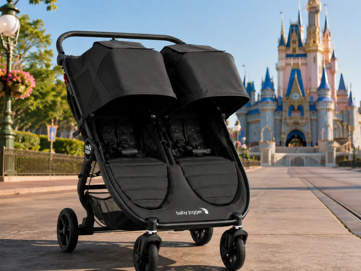 Double stroller rental in Orlando for siblings and twins